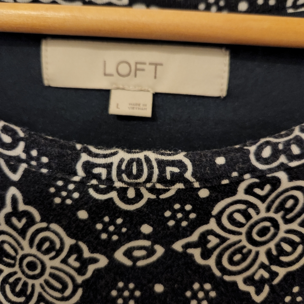 Loft, Large, Black With White Pattern - image 4